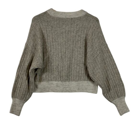 Sincerely Jules Sweater Womens S Tan Cozy Ribbed Knit Oversized Neutral Two Tone - Picture 3 of 5